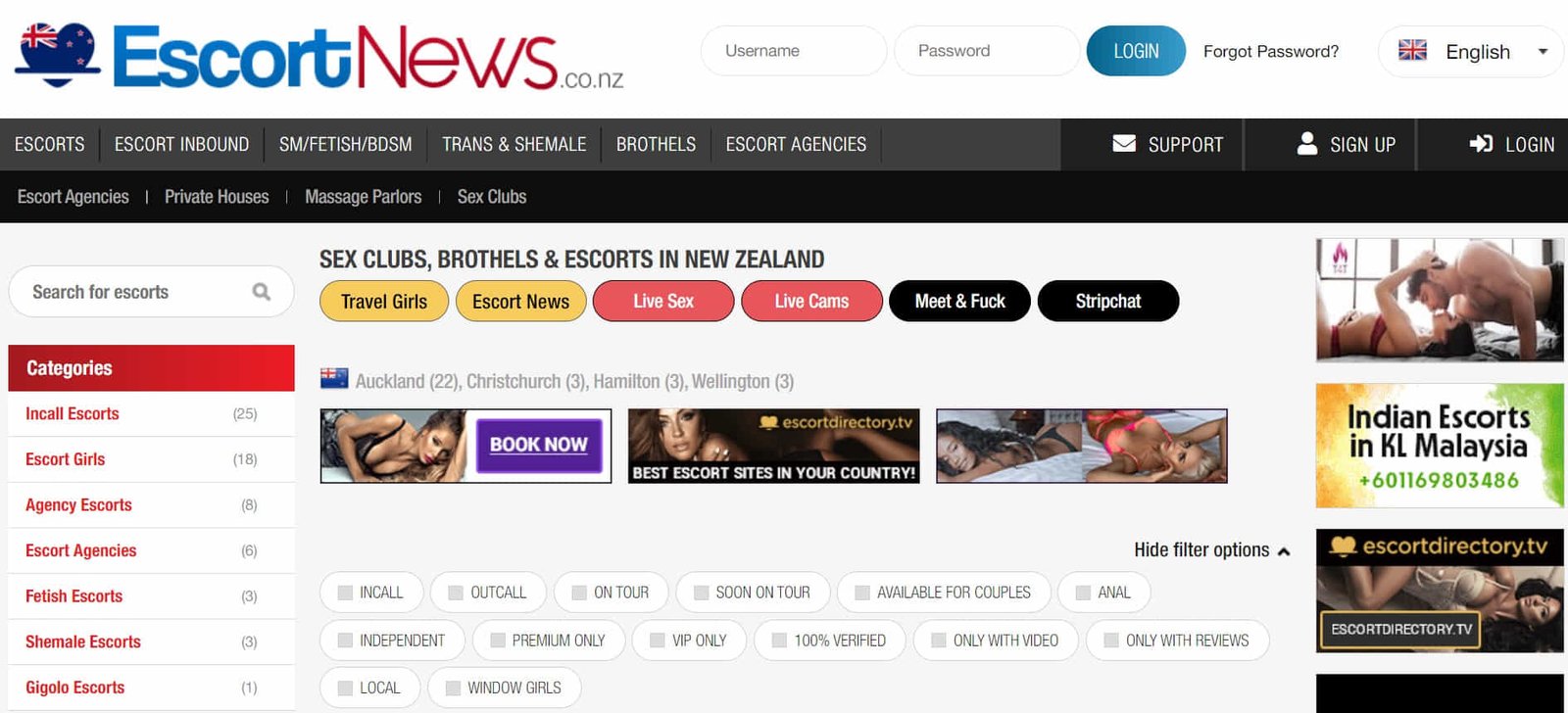 New Zealand escorts