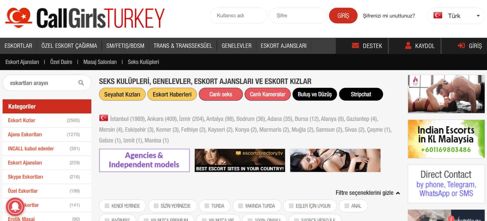 Eskortlar Türkiye