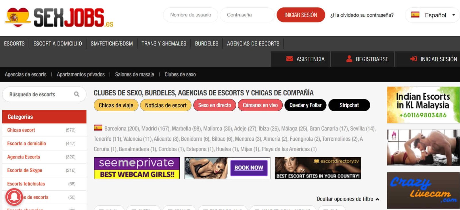 escort agencies in Spain