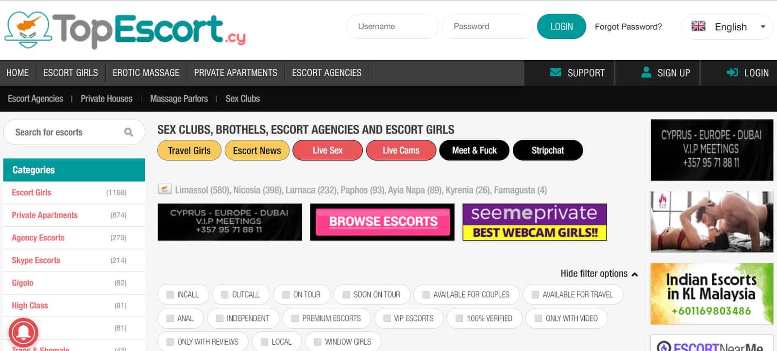 Escorts Cyprus