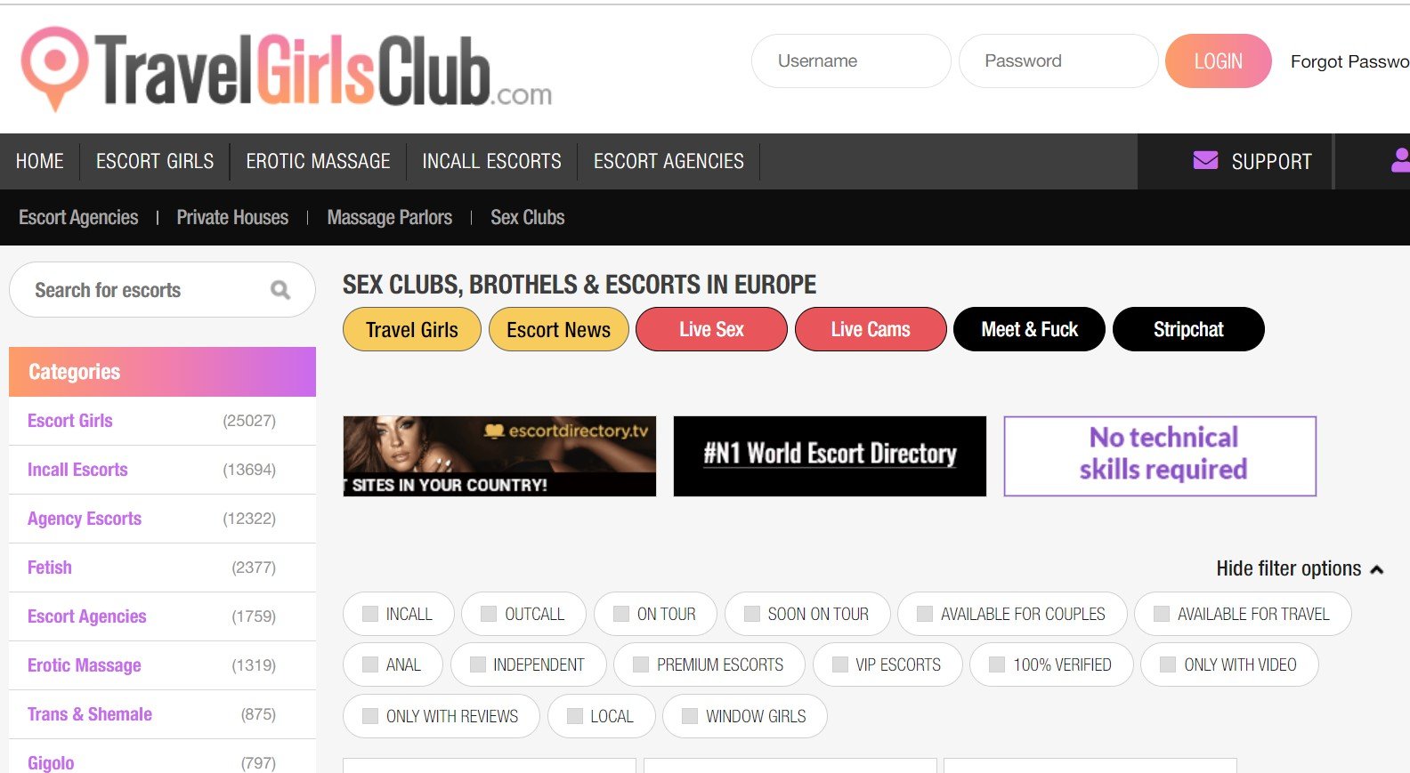 Travelgirlsclub escort guide