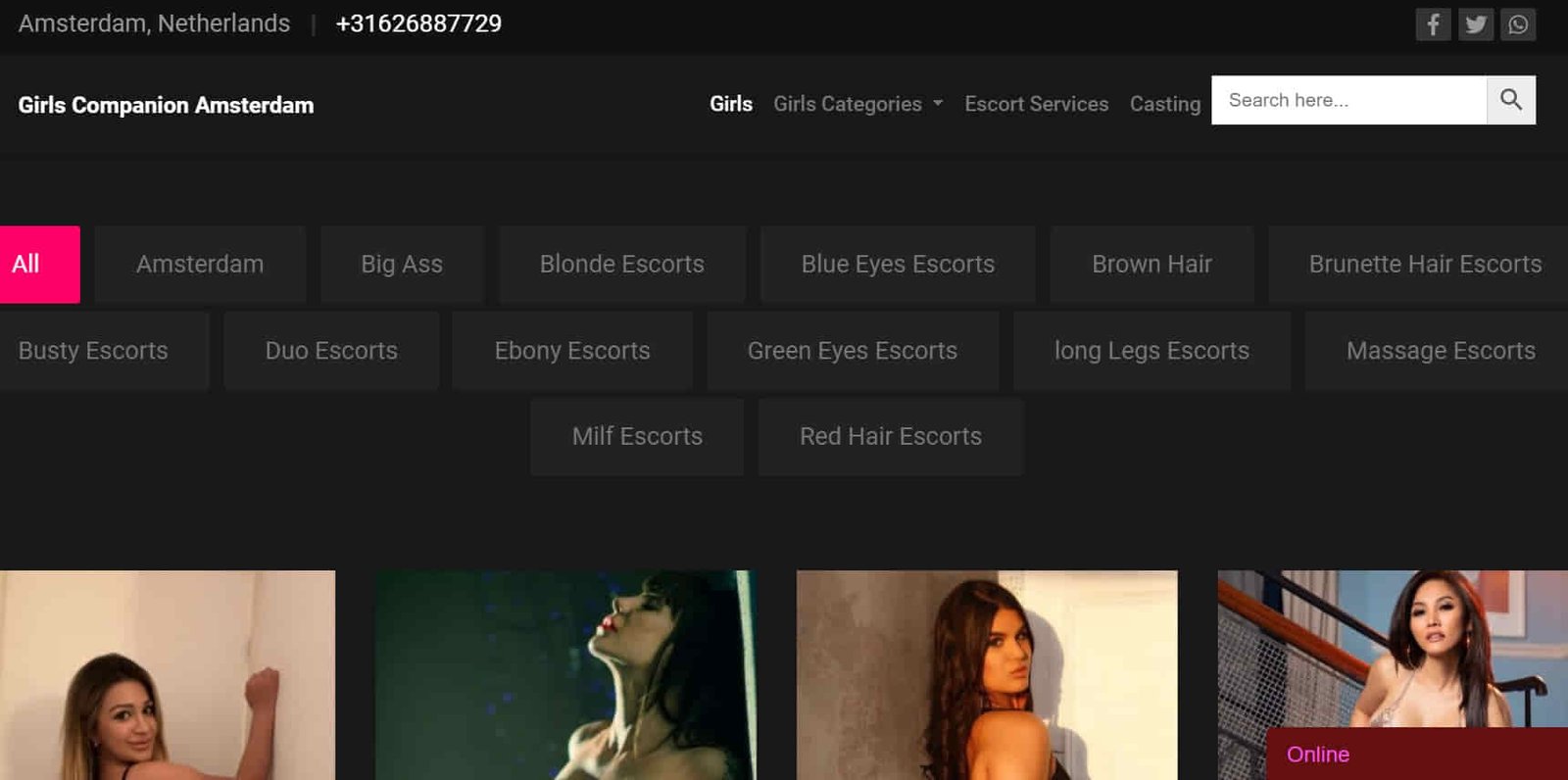 Girls Companion Amsterdam