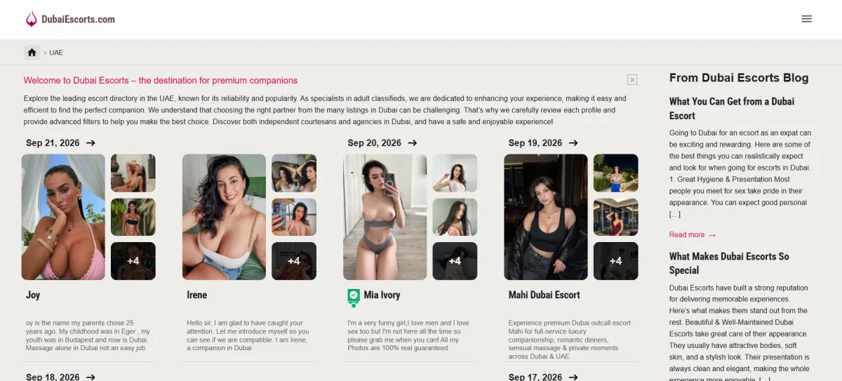 The Escort Girl Industry: A Little-Known and Misunderstood Profession